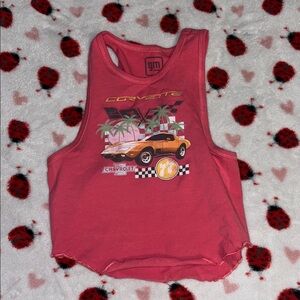 Chevrolet Corvette Pink Crop Top